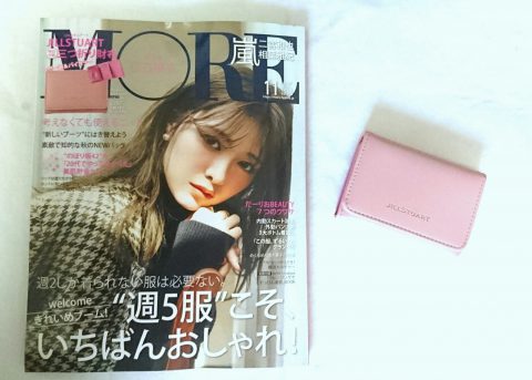MORE（モア） 2018年11月号 【付録】ジルスチュアート 三つ折り財布(色:ピンク)