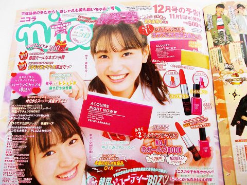 購入レビュー Nicola ニコラ 11月号 付録 ラブトキシック 韓国ビューティグッズ2点セット 付録ライフ
