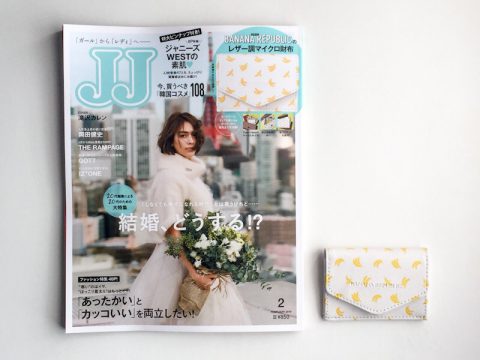 【購入レビュー】JJ（ジェイジェイ）2019年2月号《特別付録》バナナ・リパブリックのレザー調マイクロ財布
