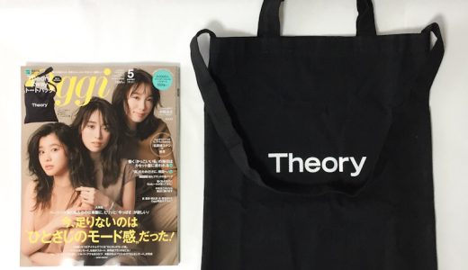 Oggi (オッジ) 2019年 5月号《特別付録》Theory×Oggiのショルダートートバッグ【購入開封レビュー】
