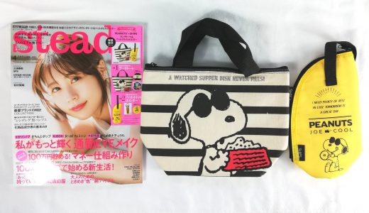 steady.(ステディ.) 2019年 4月号<特別付録>PEANUTS (TM)(ピーナッツ) × SHIPS(シップス)【購入開封レビュー】