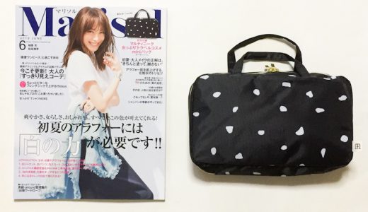 Marisol(マリソル)2019年6月号《特別付録》マルティニーク女っぷりトラベルコスメminiバッグ【開封購入レビュー】