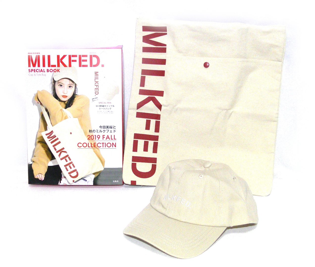 Mini ミニ 特別編集 Milkfed ミルクフェド Special Book Cap Tote Bag 購入開封レビュー 付録ライフ