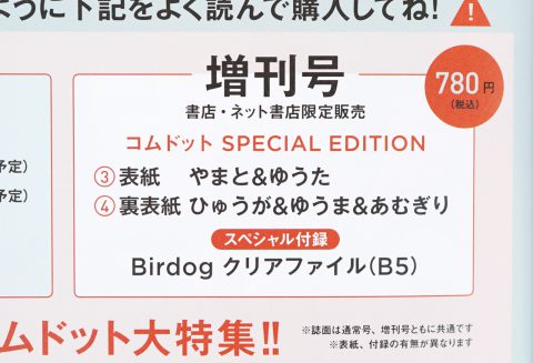 【次号予告】mini（ミニ）2022年3月号増刊号《特別付録》Birdogクリアファイル（B5）