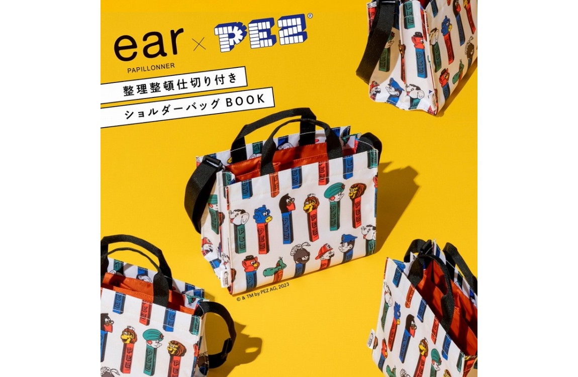 earPAPILLONNER イアパピヨネ　ショルダーバッグ　ペッツ　レザー PEZ(ペッツ) ×ear】WEB限定/牛革/カードケース/スマホショルダー