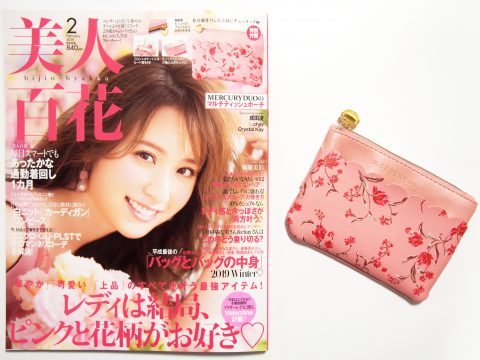【購入レビュー】美人百花　2019年2月号　《特別付録》 MERCURYDUO（マーキュリーデュオ）のマルチティッシュポーチ