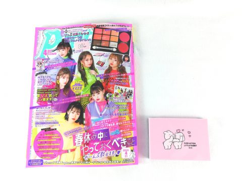Popteen(ポップティーン) 2019年 04 月号 ＜付録＞すこぶる動くウサギ11色フルメイクパレット【購入開封レビュー】