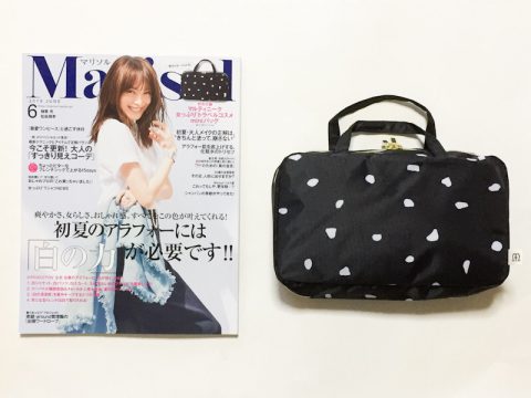 Marisol（マリソル）2019年6月号《特別付録》マルティニーク女っぷりトラベルコスメminiバッグ【開封購入レビュー】
