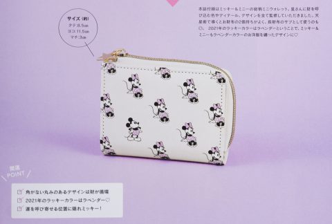 【次号予告】sweet（スウィート）2021年2月号《特別付録》星ひとみ監修 Disney（ディズニー）ハッピーを呼び込む開運ミニウォレット