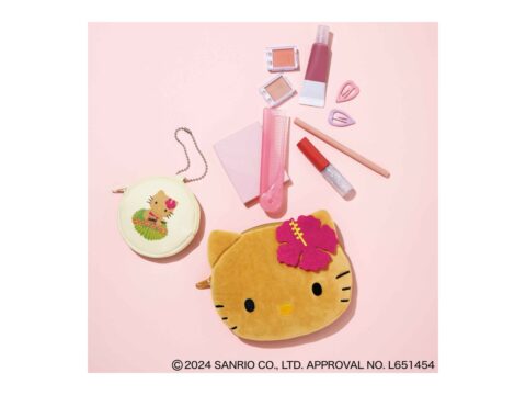 【次号予告】sweet（スウィート）2024年8月号《特別付録》HELLO KITTY [ハローキティ] 日焼け ハローキティ ふわふわフェイス形ポーチ＆ バッグポーチチャーム