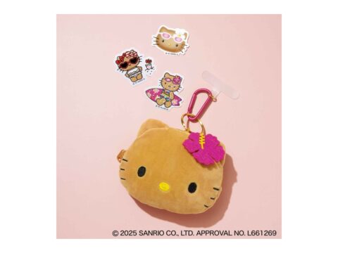 【次号予告】sweet（スウィート）2025年8月号《特別付録》HELLO KITTY 日焼け ハローキティ ぬいぐるみポーチチャーム＆ ステッカー3点セット
